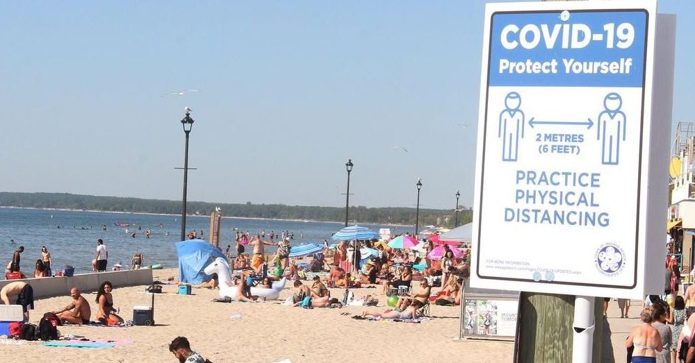 Cierran playas de Wasaga Beach