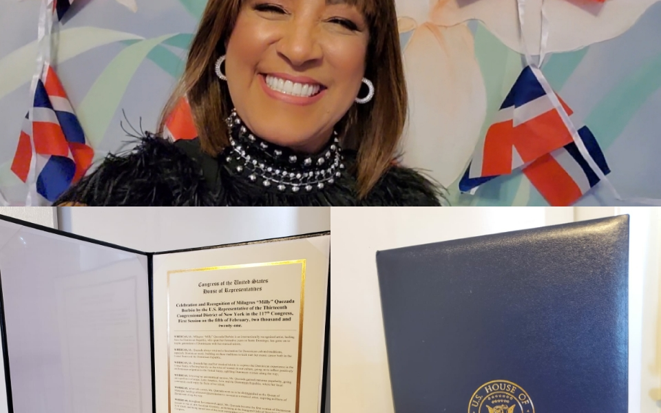 El Congreso de los Estados Unidos reconoce a Milly Quezada