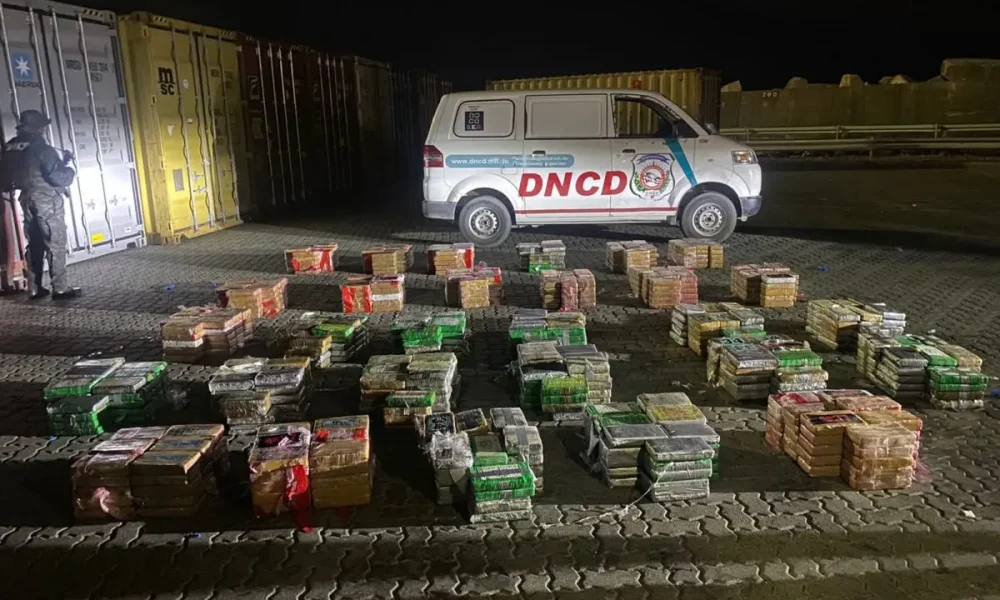 Ocupan 978 paquetes de  cocaína en Puerto Caucedo.