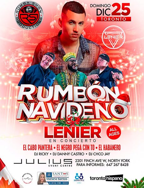 Lenier en Concierto Diciembre 25 @Juliuseventcenter