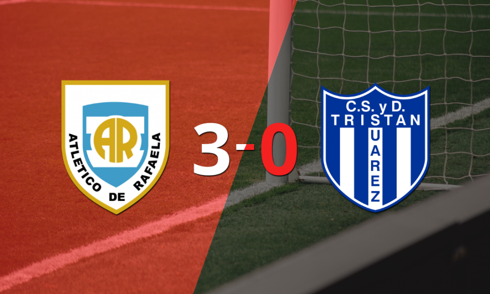 Atlético Rafaela le pasó por encima a Tristán Suárez con doblete de Claudio Bieler