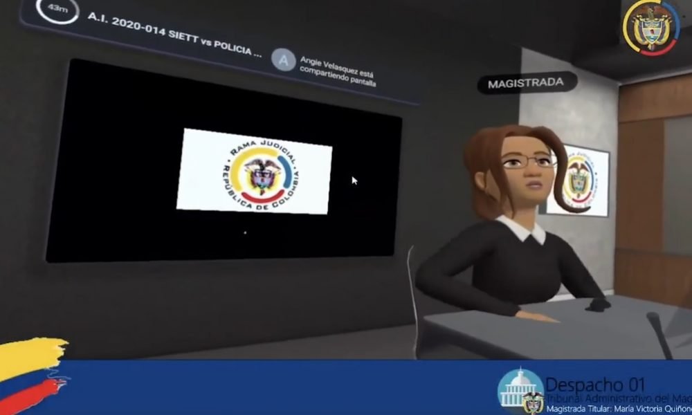 Así se realizó la primera audiencia judicial en el metaverso en Colombia