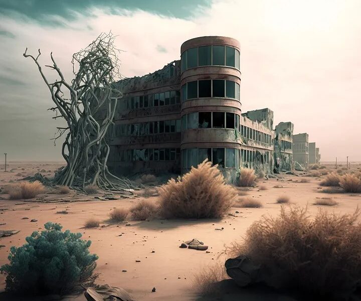 Así se vería el mundo sin humanos según inteligencia artificial