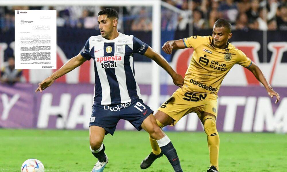Alianza Lima acusó a la Federación de “abuso de poder” en manejo de derechos de transmisión de Liga 1