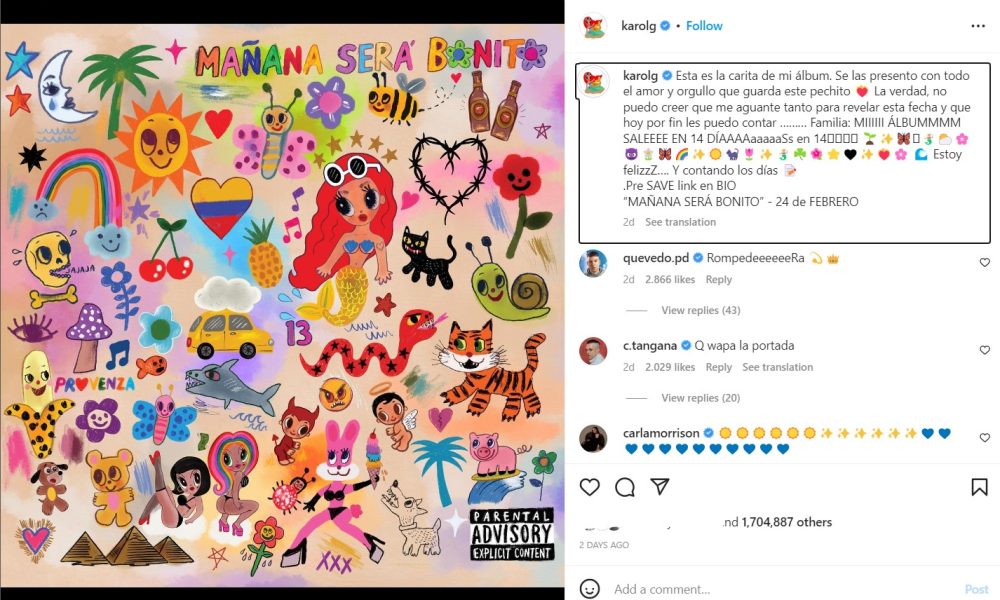 Karol G podría convertirse en la primera mujer latina en ocupar el puesto número uno en el Billboard anglo