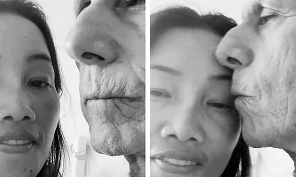 Guillermo Vilas reapareció en público en una foto junto a su esposa Phiang Khumueang