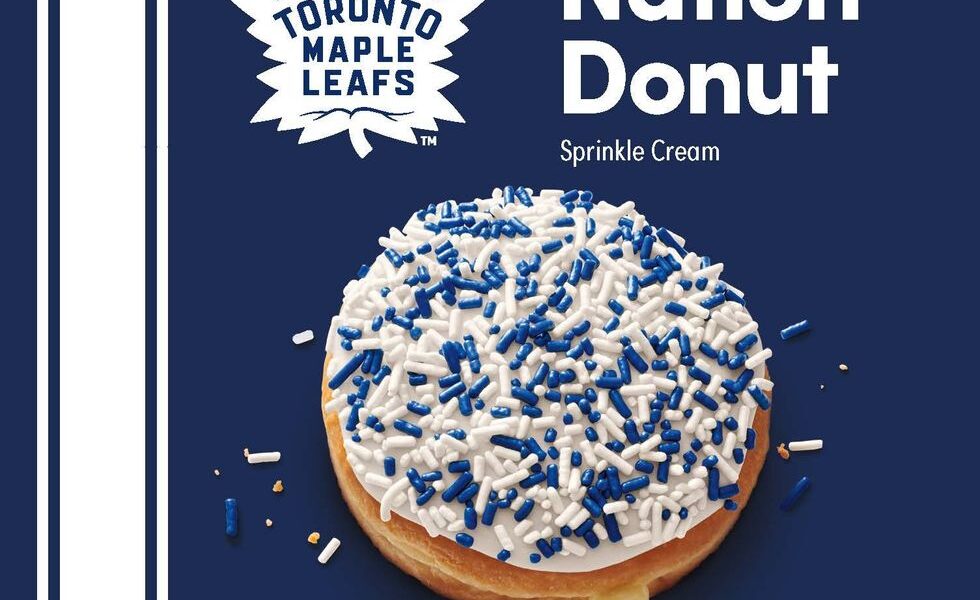 Tim Hortons lanzó una dona de edición especial de los Toronto Maple Leafs y aquí es donde puede obtenerla