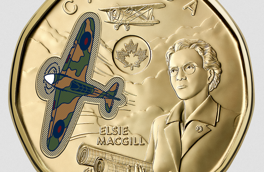 Honenage a la primera  ingeniera aeronáutica con la moneda de un dollar