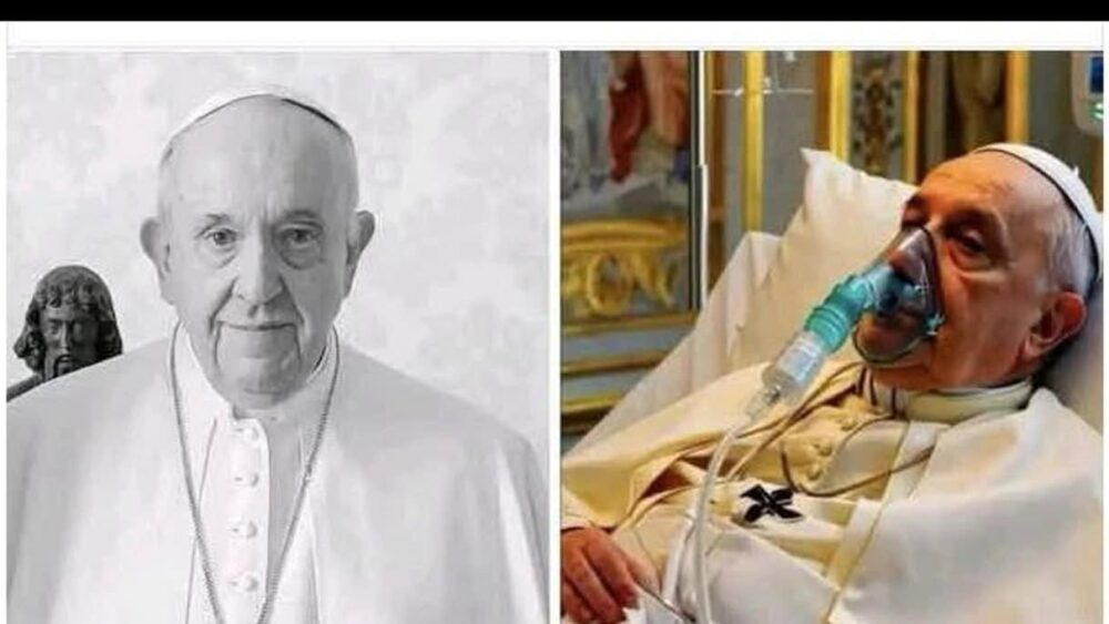 Alerta mundial: El papa en estado crítico, su vida pende de un hilo”