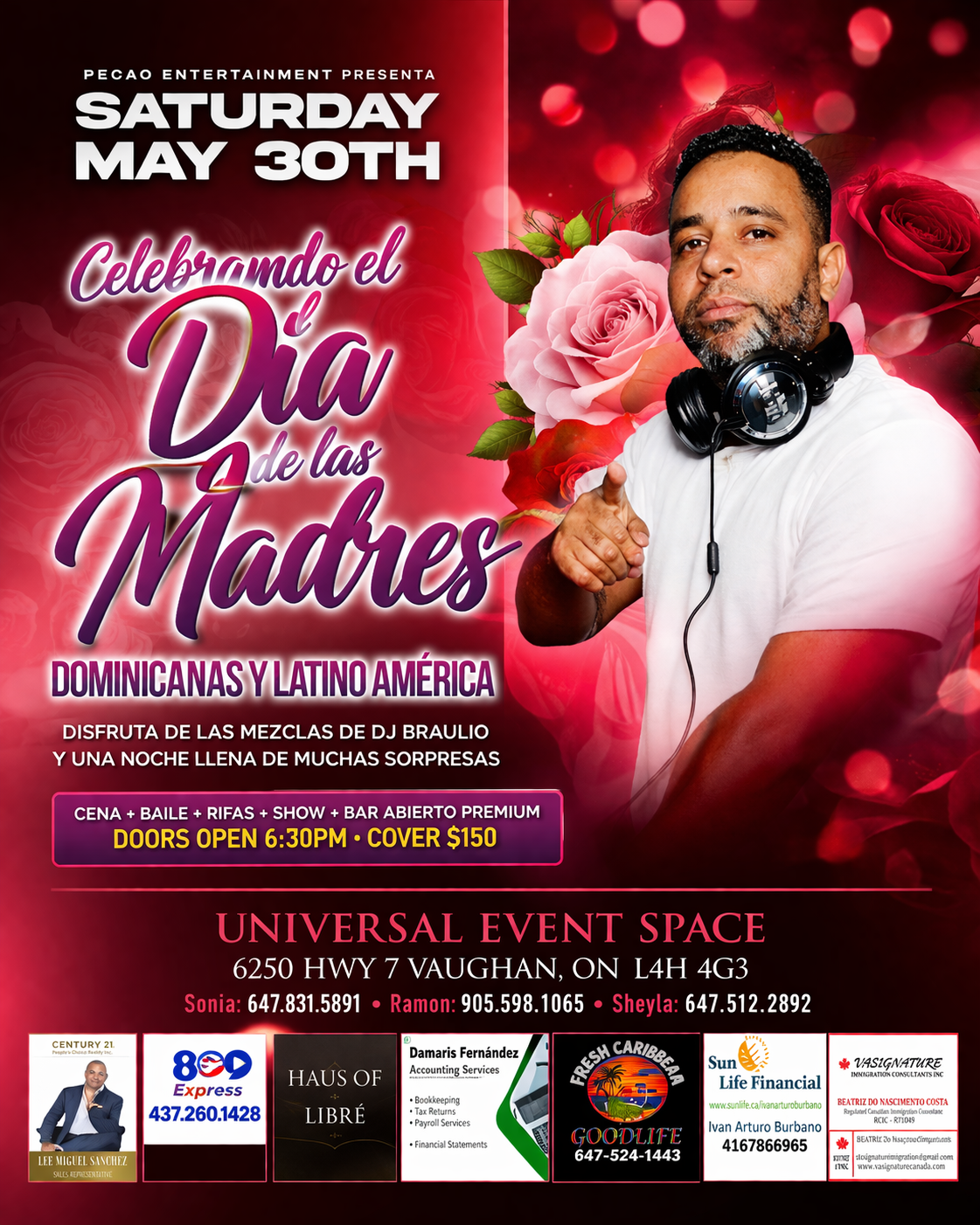 Celebrando el Día de las Madres este 30 de Mayo