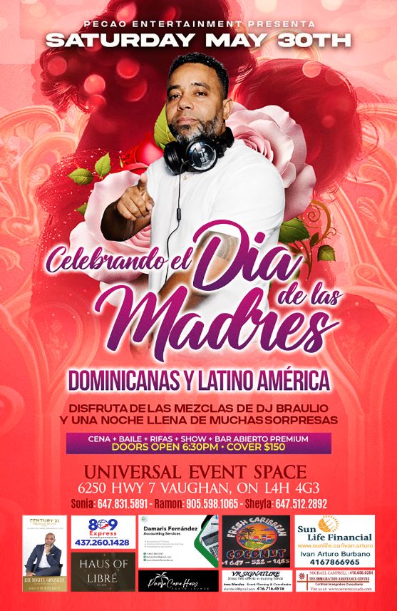 Celebrando el Día de las Madres este 30 de Mayo