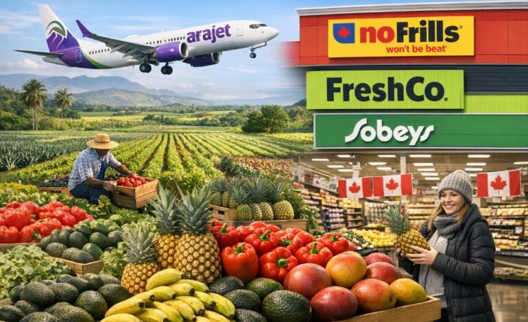 Arajet y la Agricultura Dominicana en Canadá