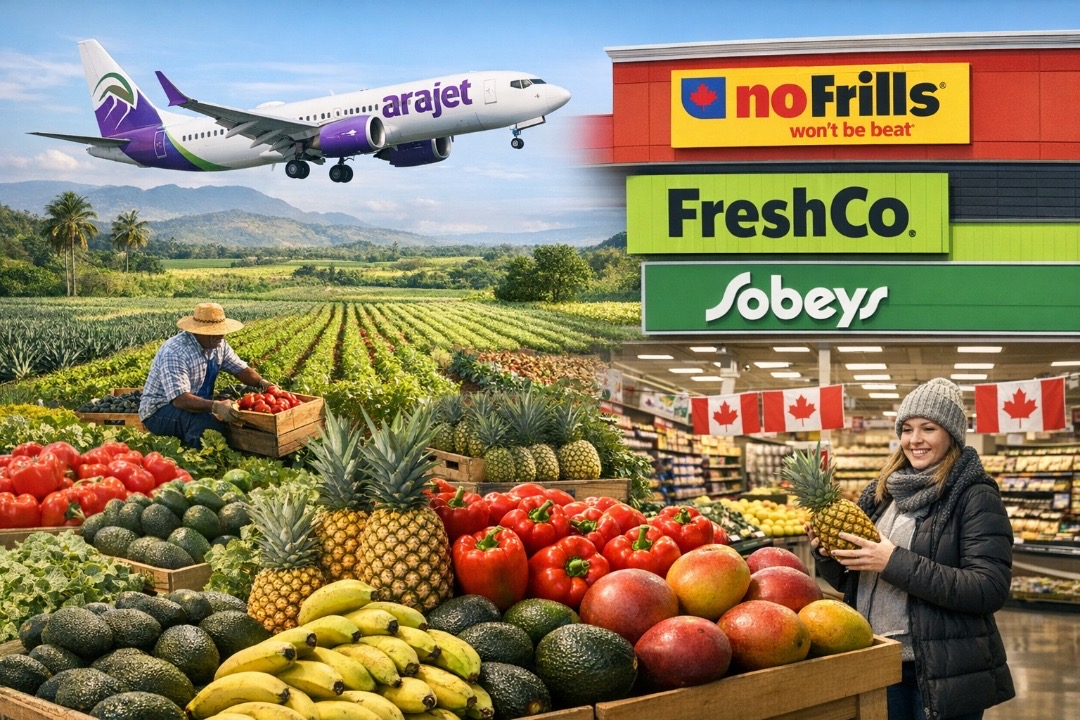 Arajet y la Agricultura Dominicana en Canadá