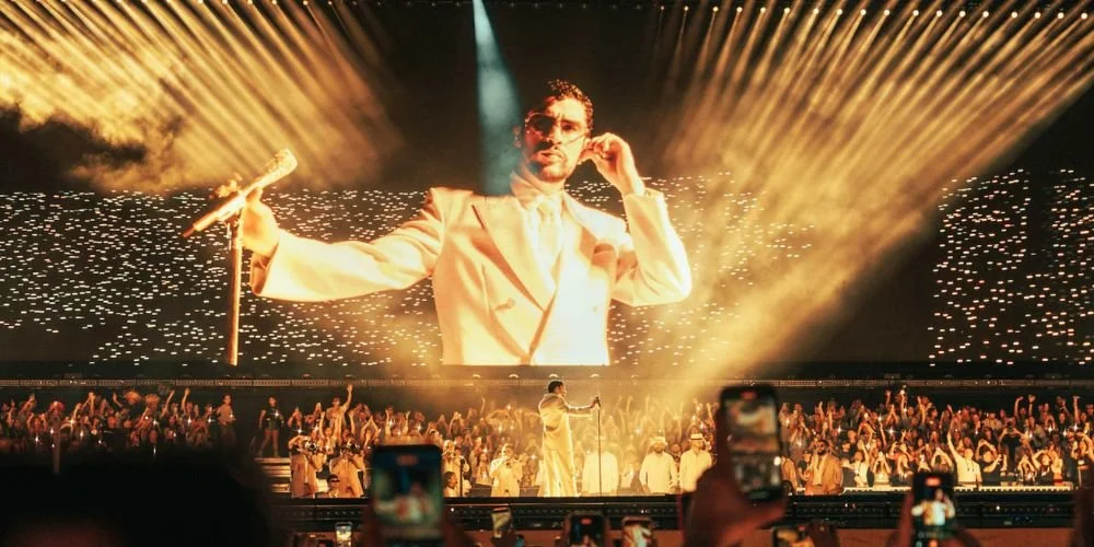 Bad Bunny durante un concierto de su gira mundial