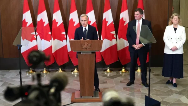 Primer ministro Mark Carney anuncia contraaranceles de Canadá