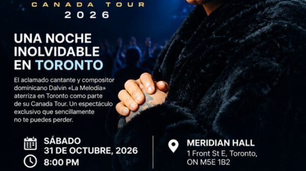 Dalvin La Melodía se presenta en Toronto durante su Canada Tour 2026