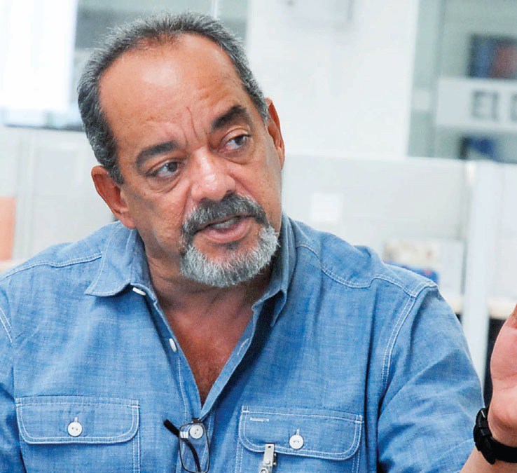 Alfonso Rodríguez durante una entrevista