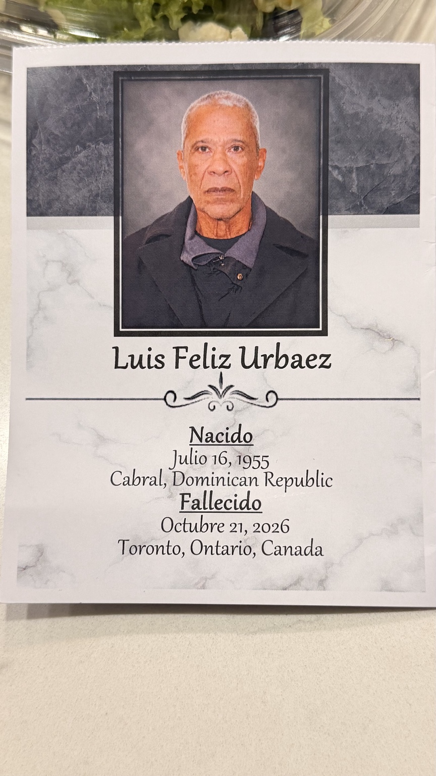 Homenaje y despedida de Dioris Feliz en Toronto