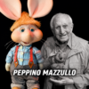 Peppino Mazzullo junto a Topo Gigio